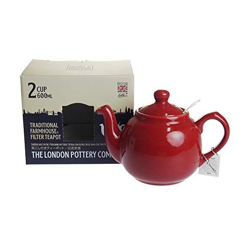 新品 LONDON POTTERY(ロンドンポタリー) ファームハウス ティーポット 2カップ用 レッド