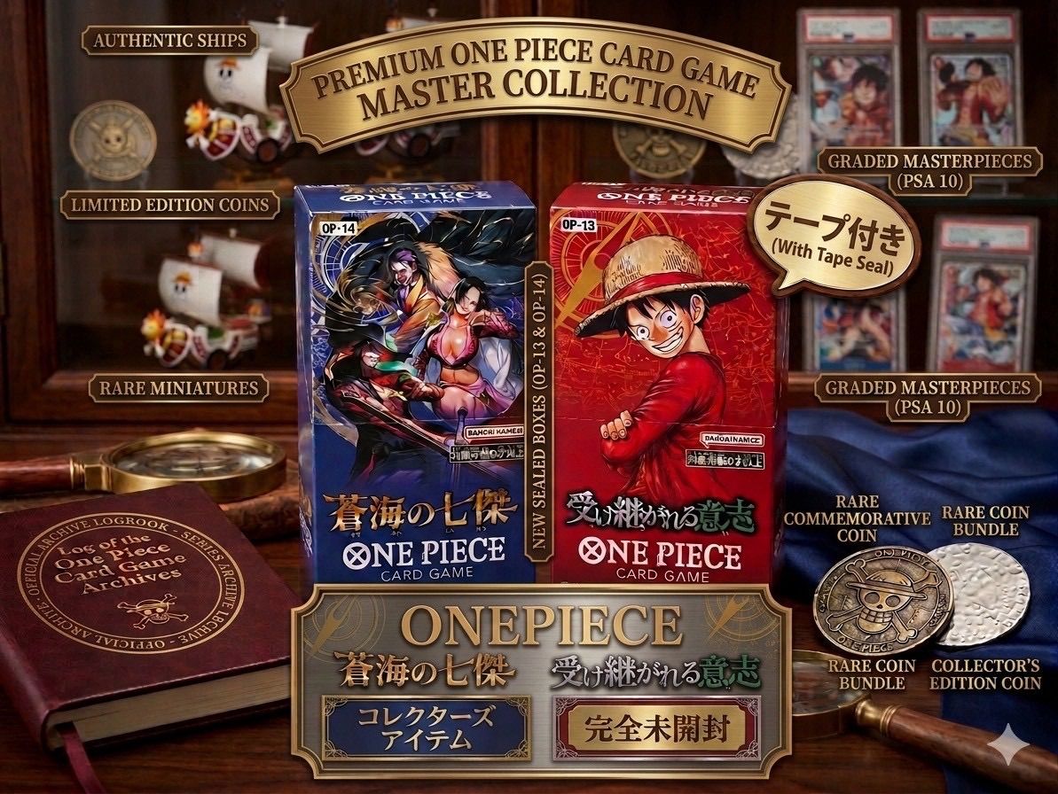 ✓新品未開封テープ付き ONE PIECEカードゲーム 1. 蒼海の七傑 OP-14