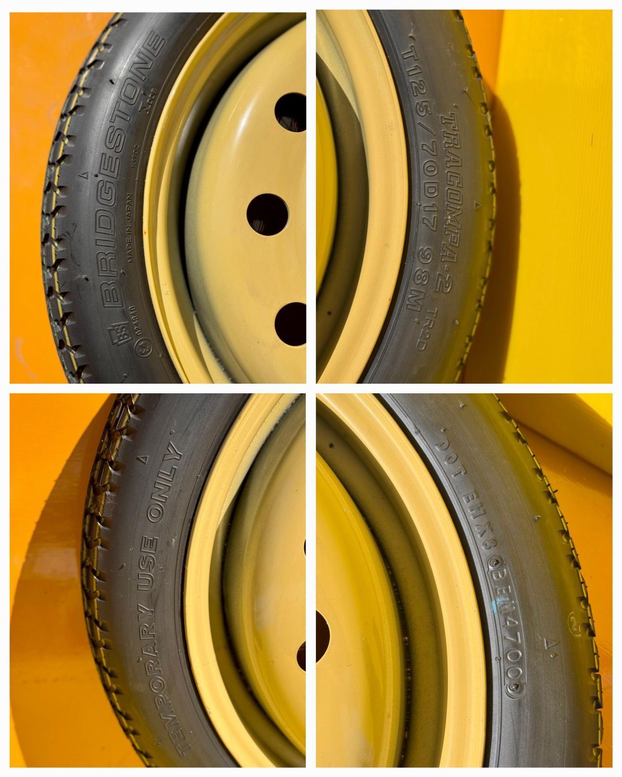 ☆1本☆トヨタ☆純正 スペアタイヤ BRIDGESTONE 2020年製造 265/55R19 
