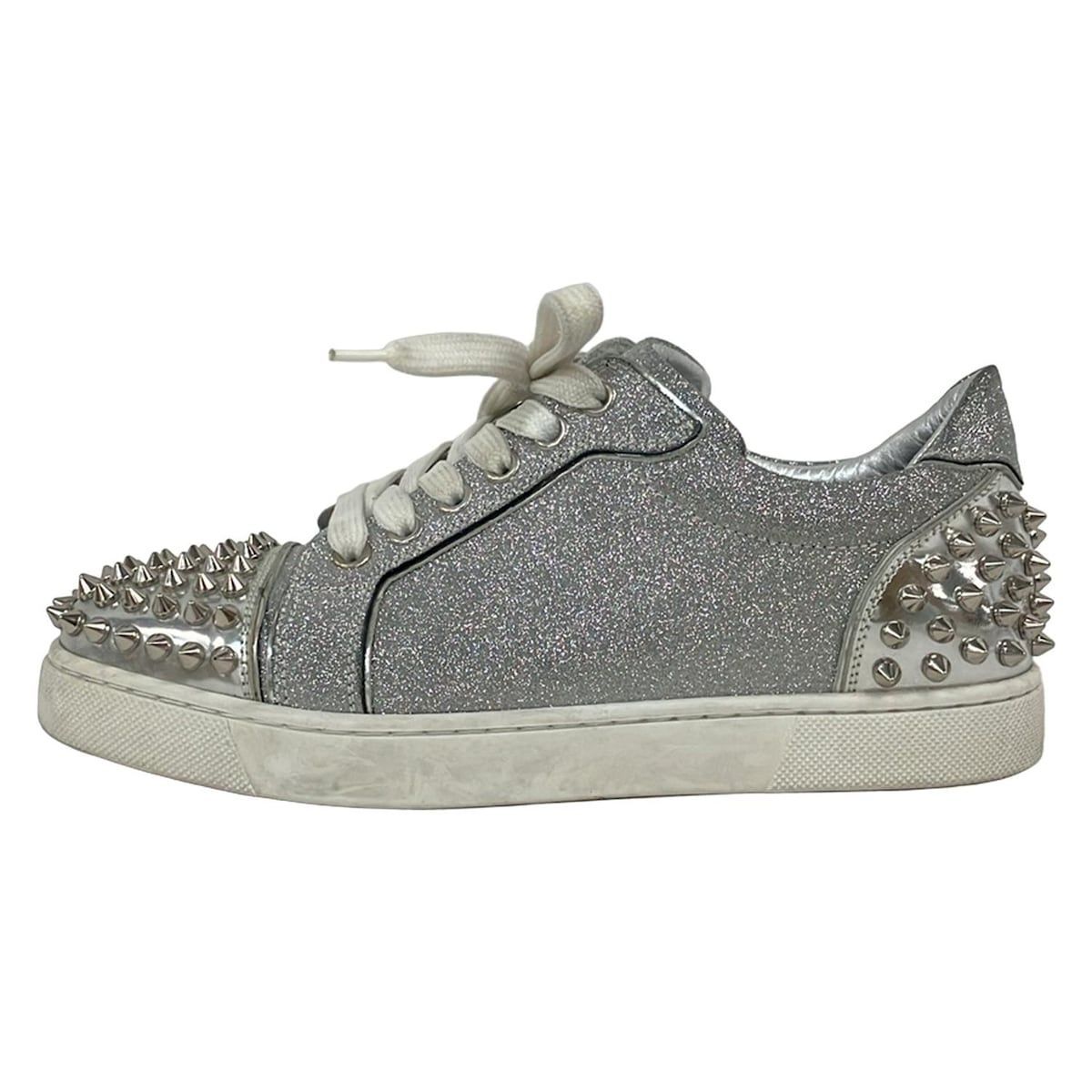 CHRISTIAN LOUBOUTIN(クリスチャンルブタン) スニーカー 36 - シルバー 