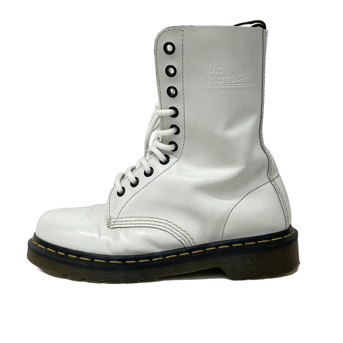 Dr.Martens(ドクターマーチン) ロングブーツ 38 レディース - 白