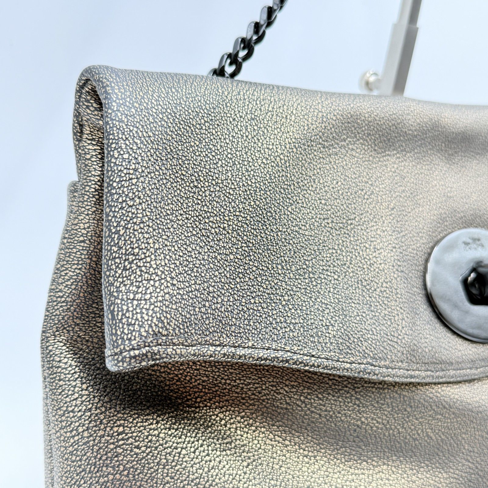 レディース COACH（コーチ）チェーンショルダーバッグ メタリック 
