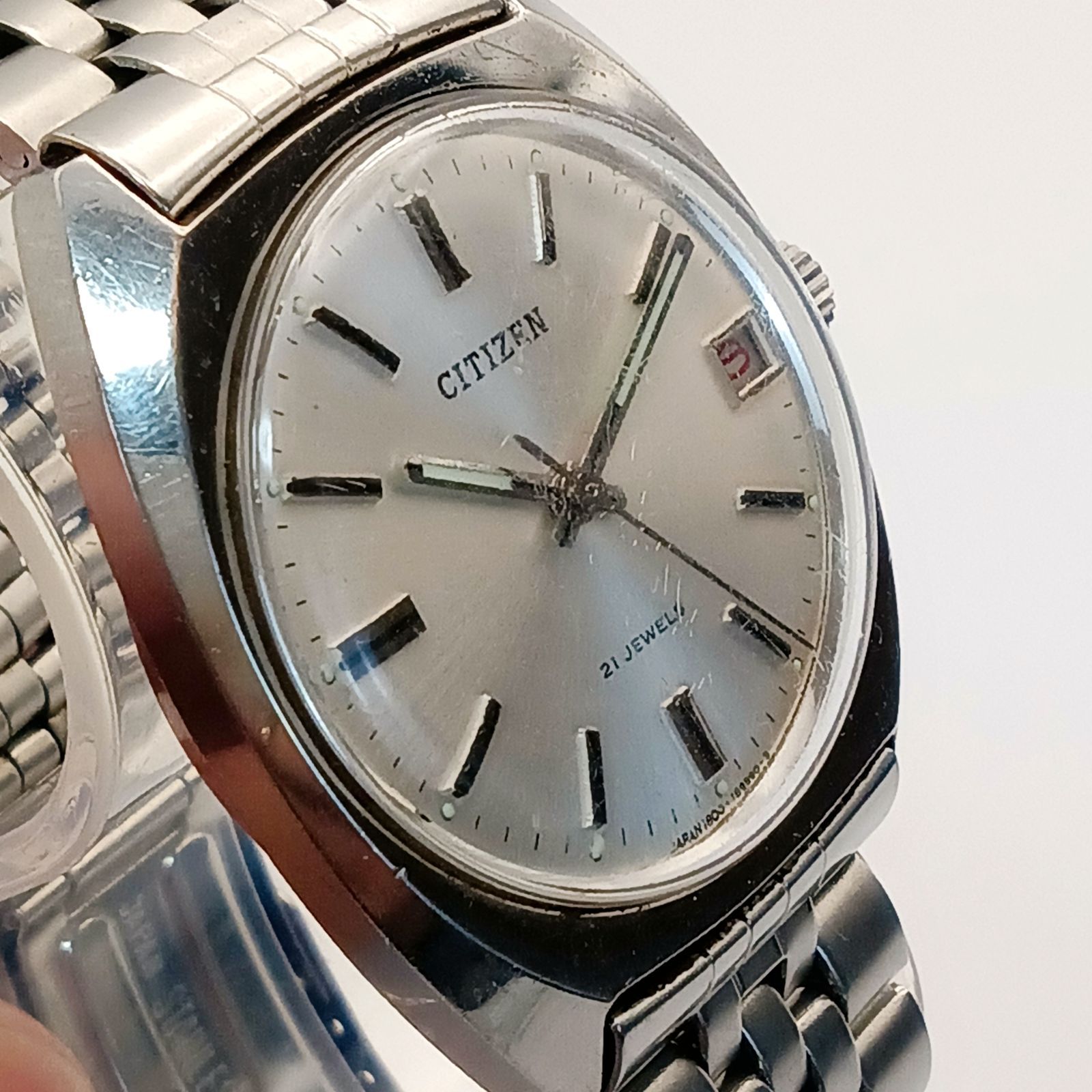 稼働 良品0314-3 CITIZEN シチズン 4-182464 メンズ腕時計 手巻き