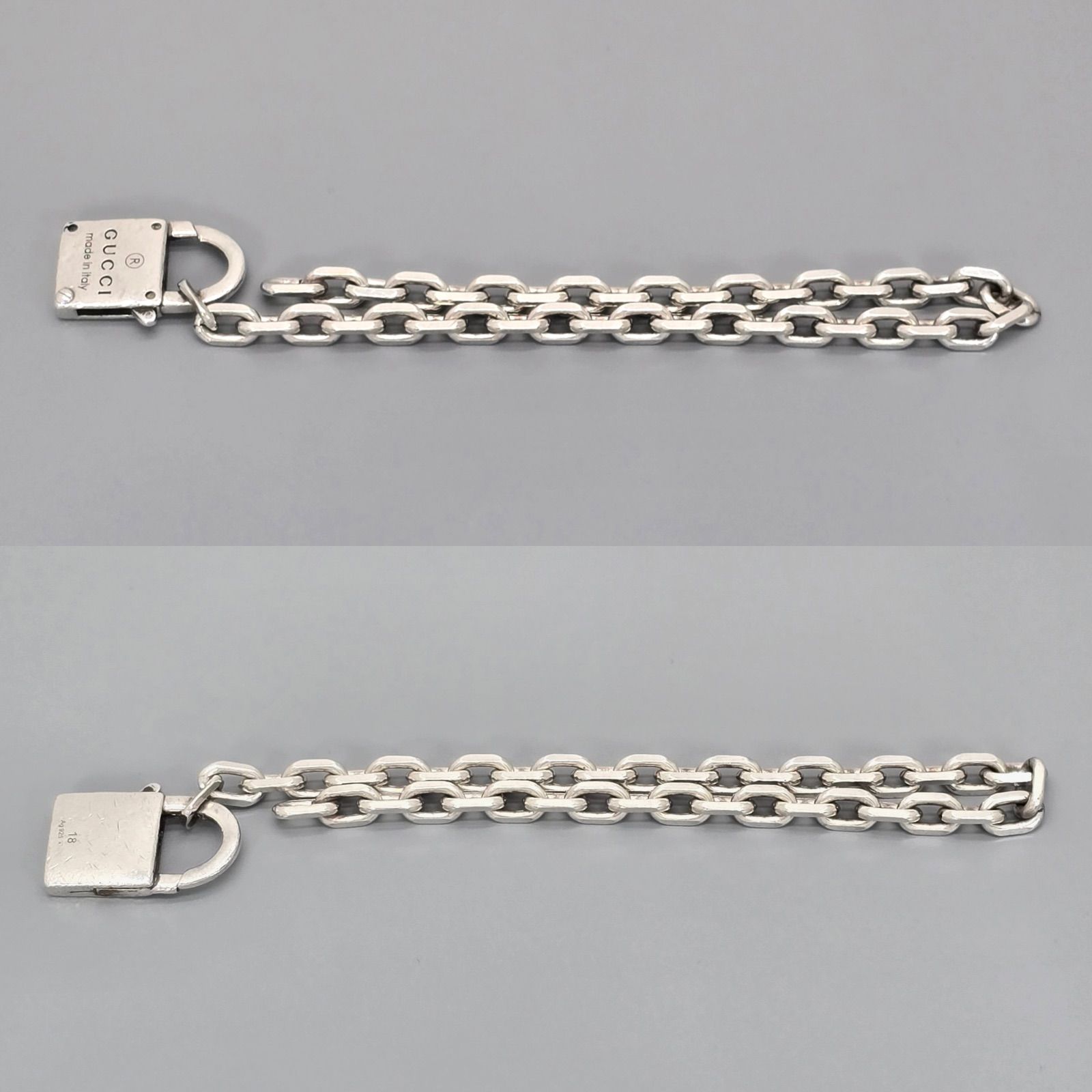 GUCCI グッチ 796341 トレードマーク パドロック付 チェーン 