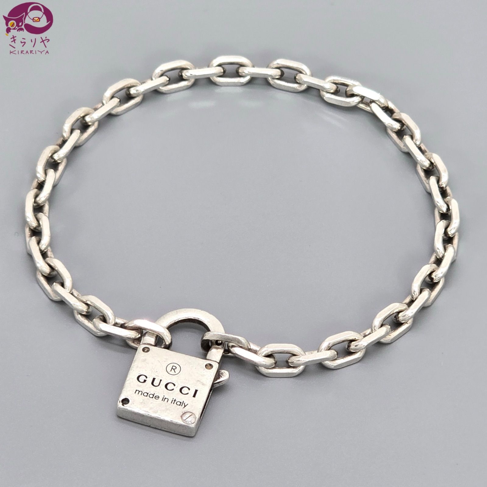 GUCCI グッチ 796341 トレードマーク パドロック付 チェーン