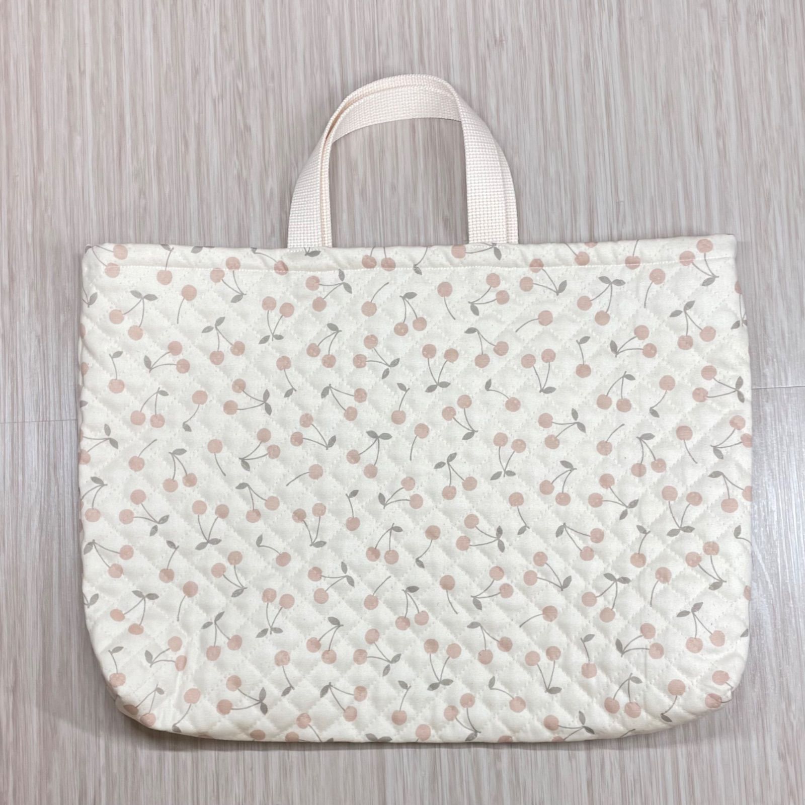 レッスンバッグ チェリー さくらんぼ キルト キルティング 