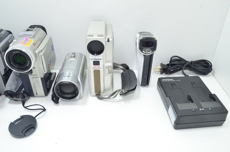 送料無料 SONY Victor ビデオカメラセットまとめ売り動作未確認