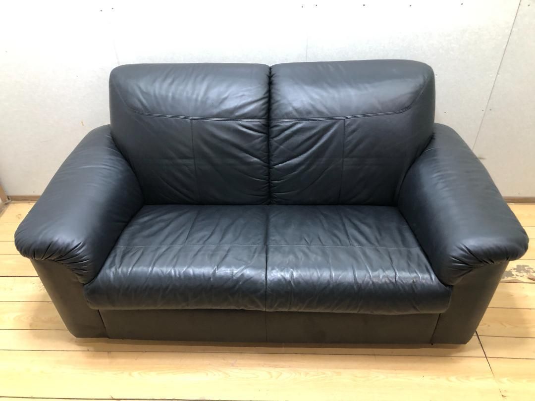IKEA イケア TIMSFORS ティムスフォルス 本革 レザーソファ ブラック 2