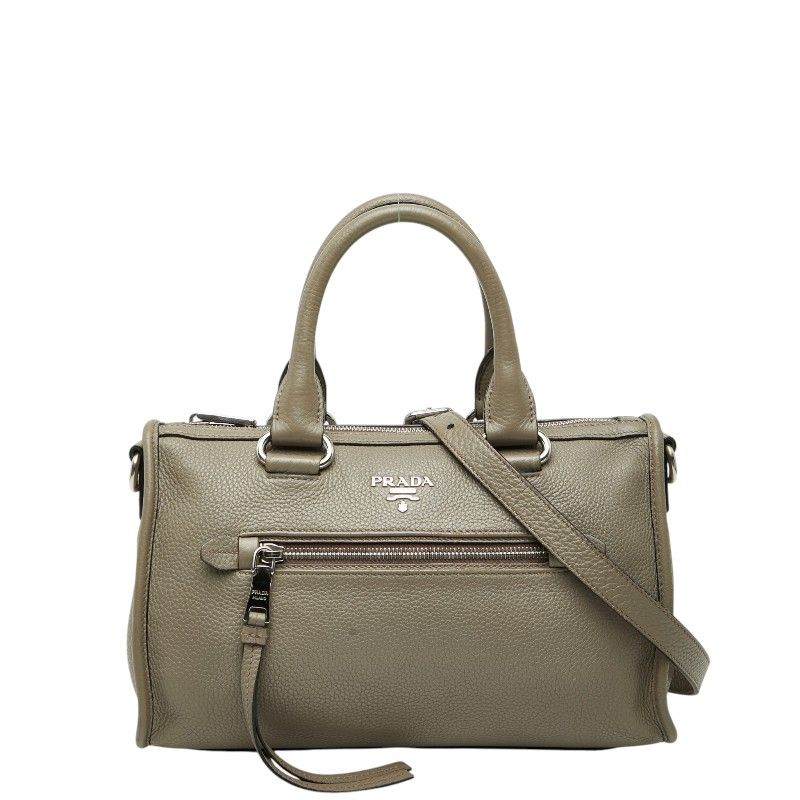 プラダ ハンドバッグ ショルダーバッグ 2WAY 1BB022 レザー レディース PRADA 【1-0261092】 プラダ ハンドバッグ ショルダーバッグ 2WAY 1BB022 グレー レザー