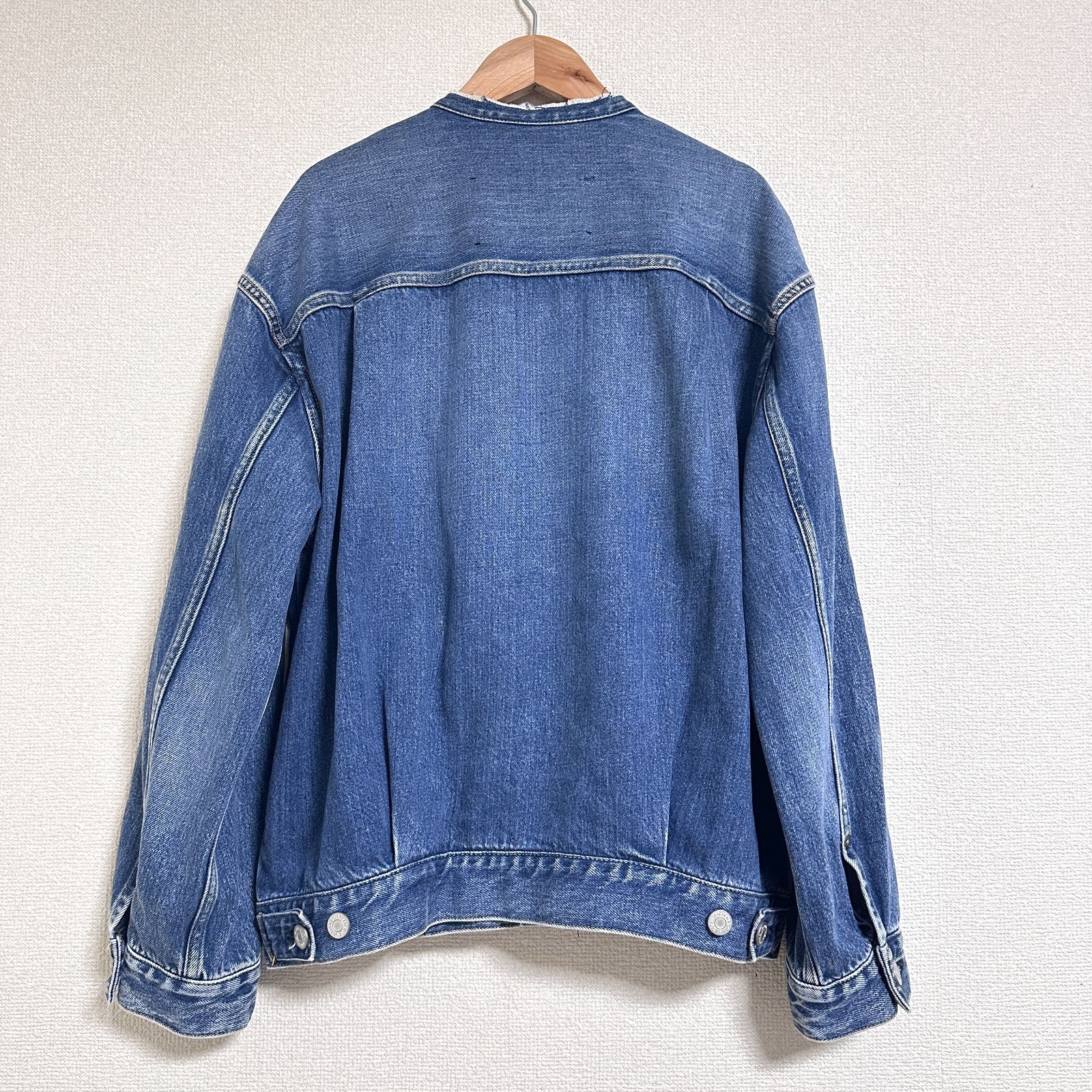 IENA 日本製 21AW リメイクエコデニムミドルルーズブルゾン リメイク