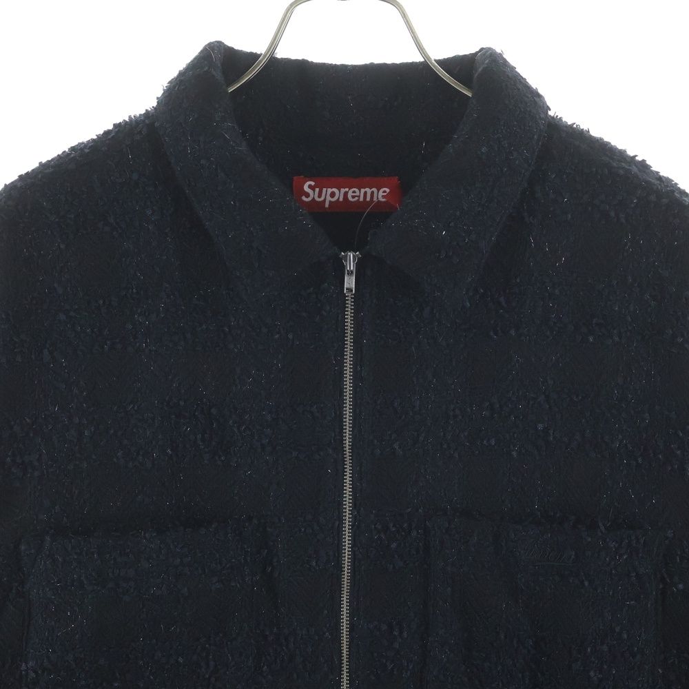 SUPREME (シュプリーム) 24AW Boucle Zip Up Shirt ブークレ ジップ