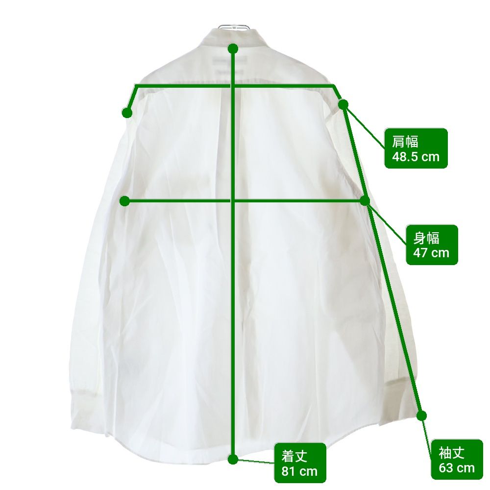 刺繍タグ　初期　コムデギャルソンシャツ　オレンジ　シルク　コットン　長袖シャツ COMME des GARCONS SHIRT (コムデギャルソンシャツ) 80-90S 初期刺繍