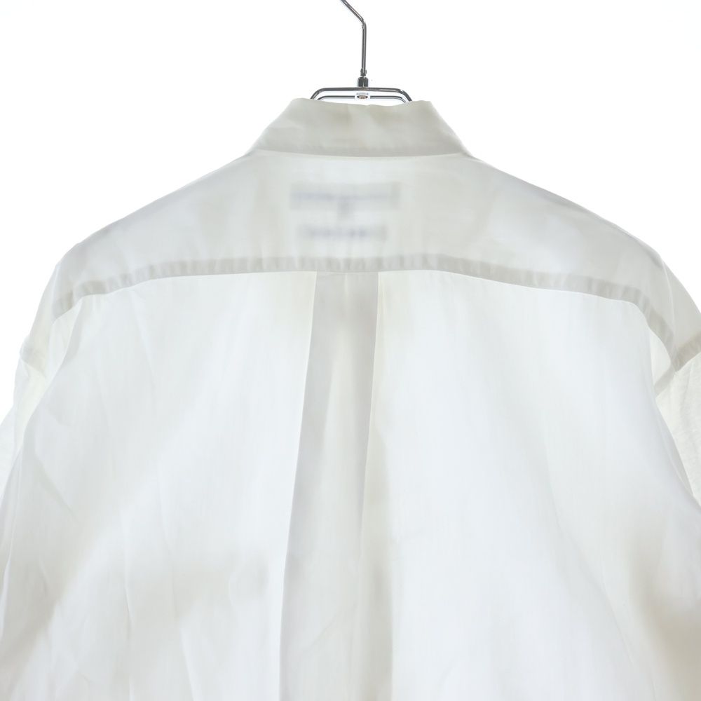 刺繍タグ　初期　コムデギャルソンシャツ　オレンジ　シルク　コットン　長袖シャツ COMME des GARCONS SHIRT (コムデギャルソンシャツ) 80-90S 初期刺繍