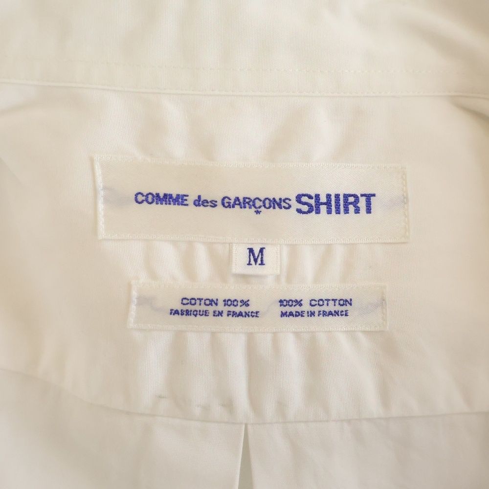 刺繍タグ　初期　コムデギャルソンシャツ　オレンジ　シルク　コットン　長袖シャツ COMME des GARCONS SHIRT (コムデギャルソンシャツ) 80-90S 初期刺繍