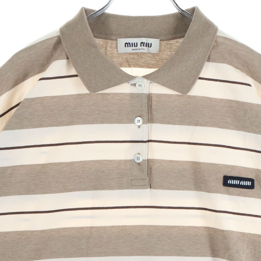 miumiu (ミュウミュウ) 25SS ロゴパッチ オーバーサイズ コットン