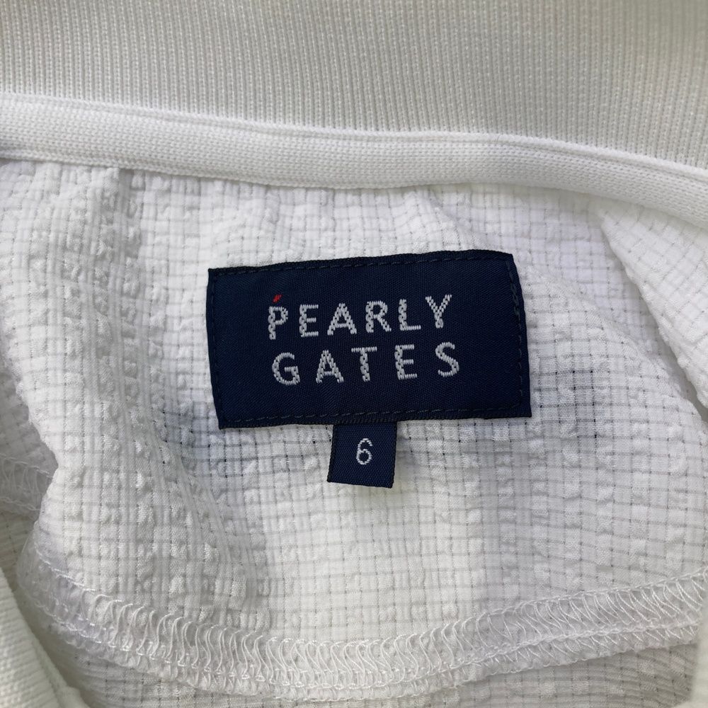 サイズ：6 PEARLY GATES パーリーゲイツ 半袖ポロシャツ シアサッカー