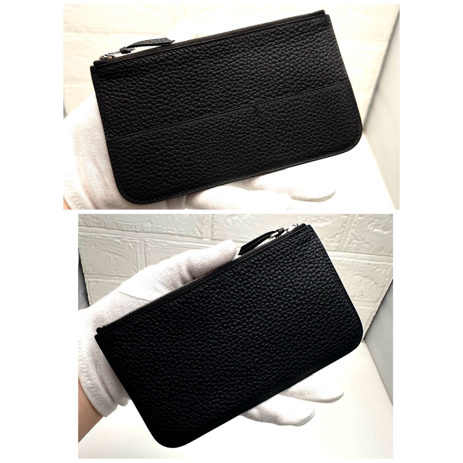 HERMES 【刻印Y 】ドゴンGM 現行 エルメス 長財布 黒 ブラック - メルカリ