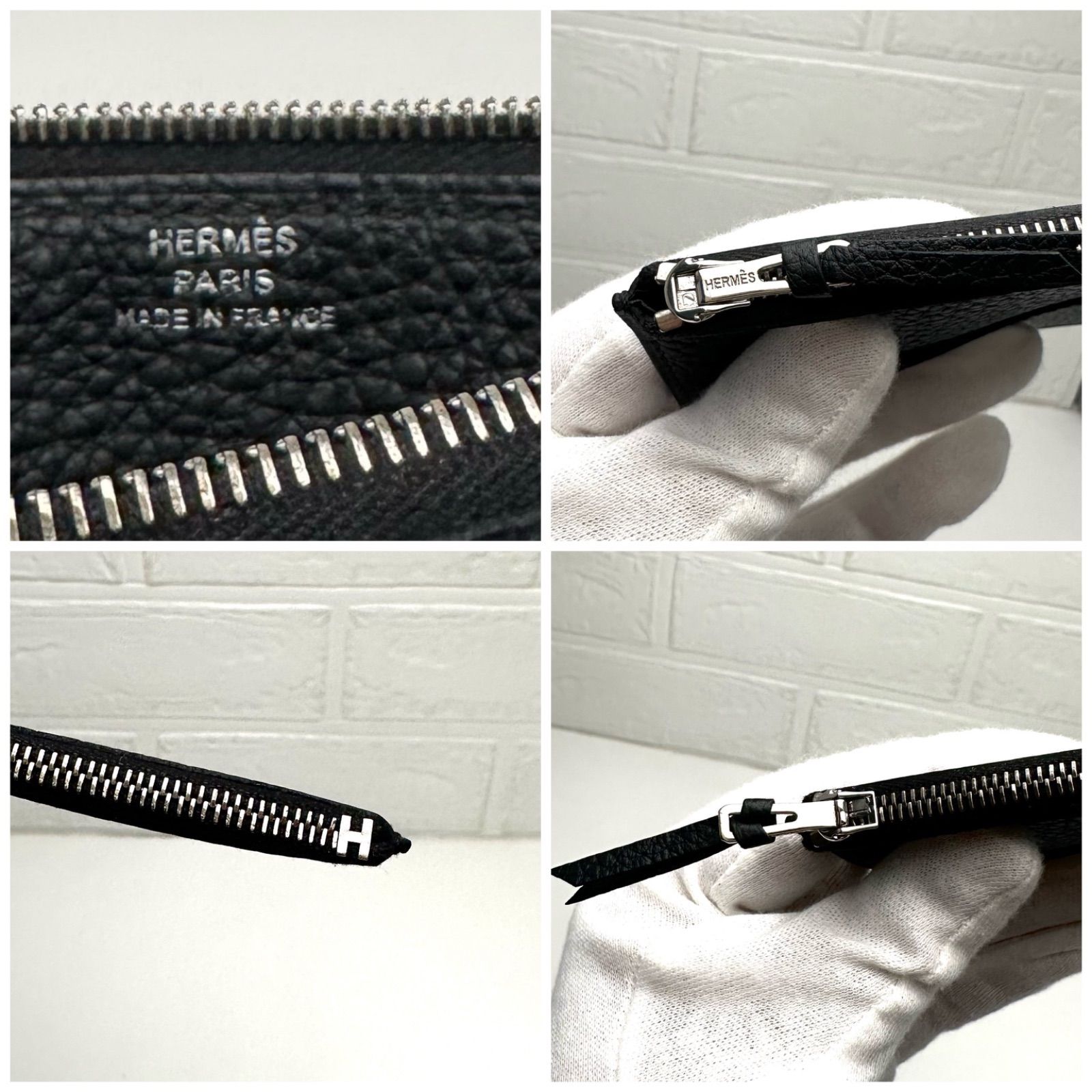 HERMES 【刻印Y 】ドゴンGM 現行 エルメス 長財布 黒 ブラック - メルカリ