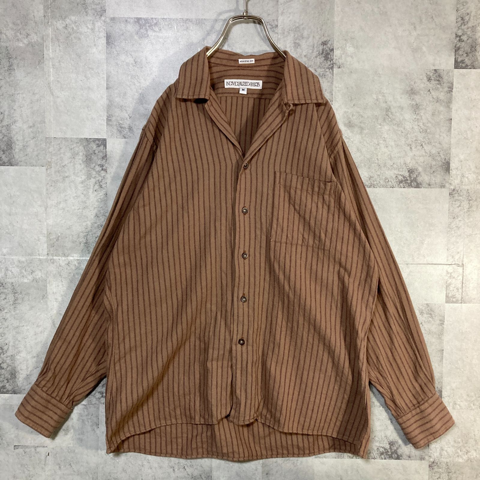 USA製 INDIVIDUALIZED SHIRTS インディヴィジュアライズド シャツ 長袖 