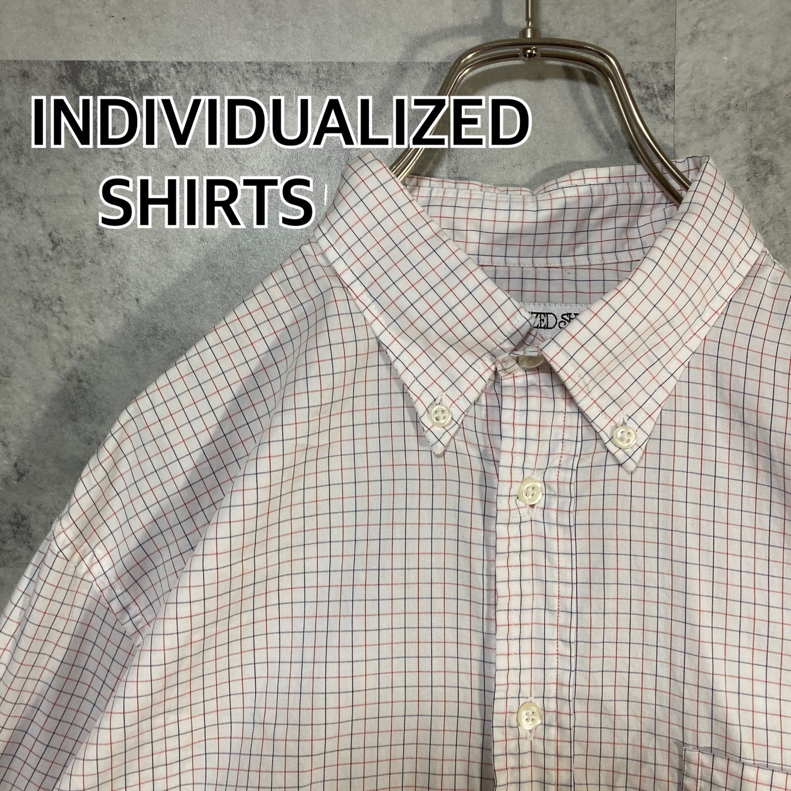 USA製 INDIVIDUALIZED SHIRTS インディヴィジュアライズドシャツ ボタンダウン チェック トリコロール L相当 タッターソール - メルカリ