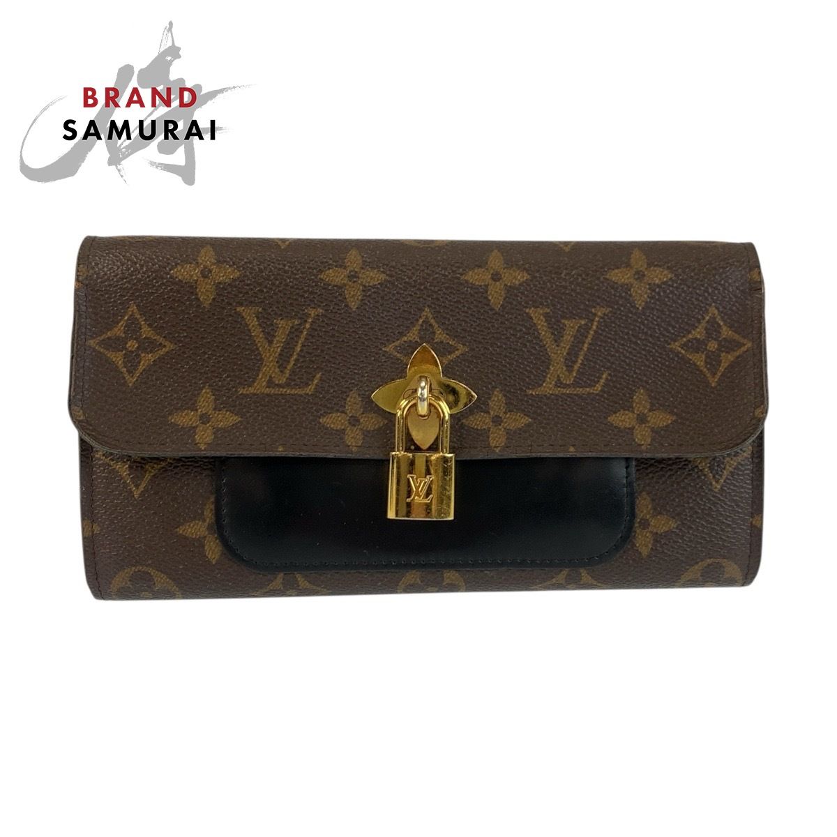 Louis Vuitton ブラウン長財布 美品 LOUIS VUITTON ルイヴィトン ポルトフォイユ フラワー モノグラム