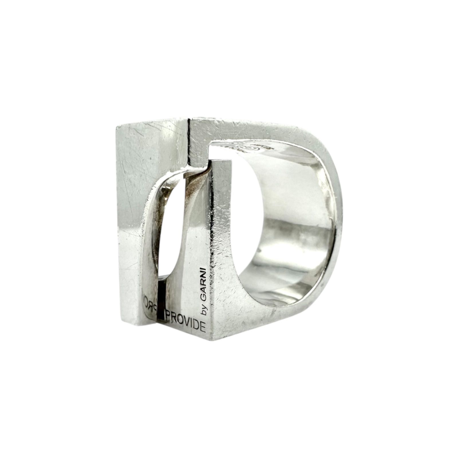 建築的フォルム】GARNI ガルニ SILVER 925 刻印 Design Ring シルバー 