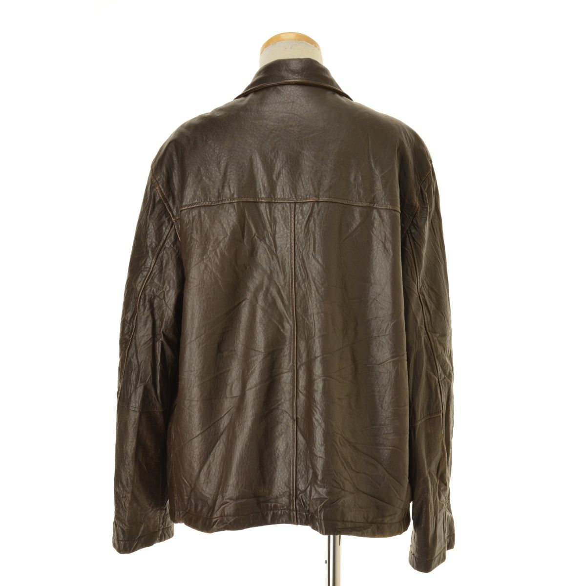 DOCKERS】ニュージーランド ラムレザー ジップアップレザージャケット 