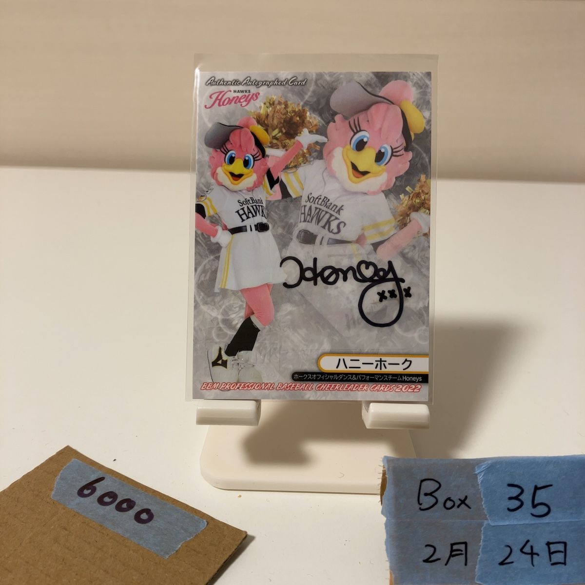 2022 BBM ハニーホーク 29/90 直筆サインカード ハニーズ チア カード