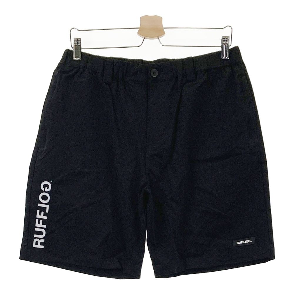 サイズ：XL RUFFLOG ラフロッグ ストレッチハーフパンツ ブラック系