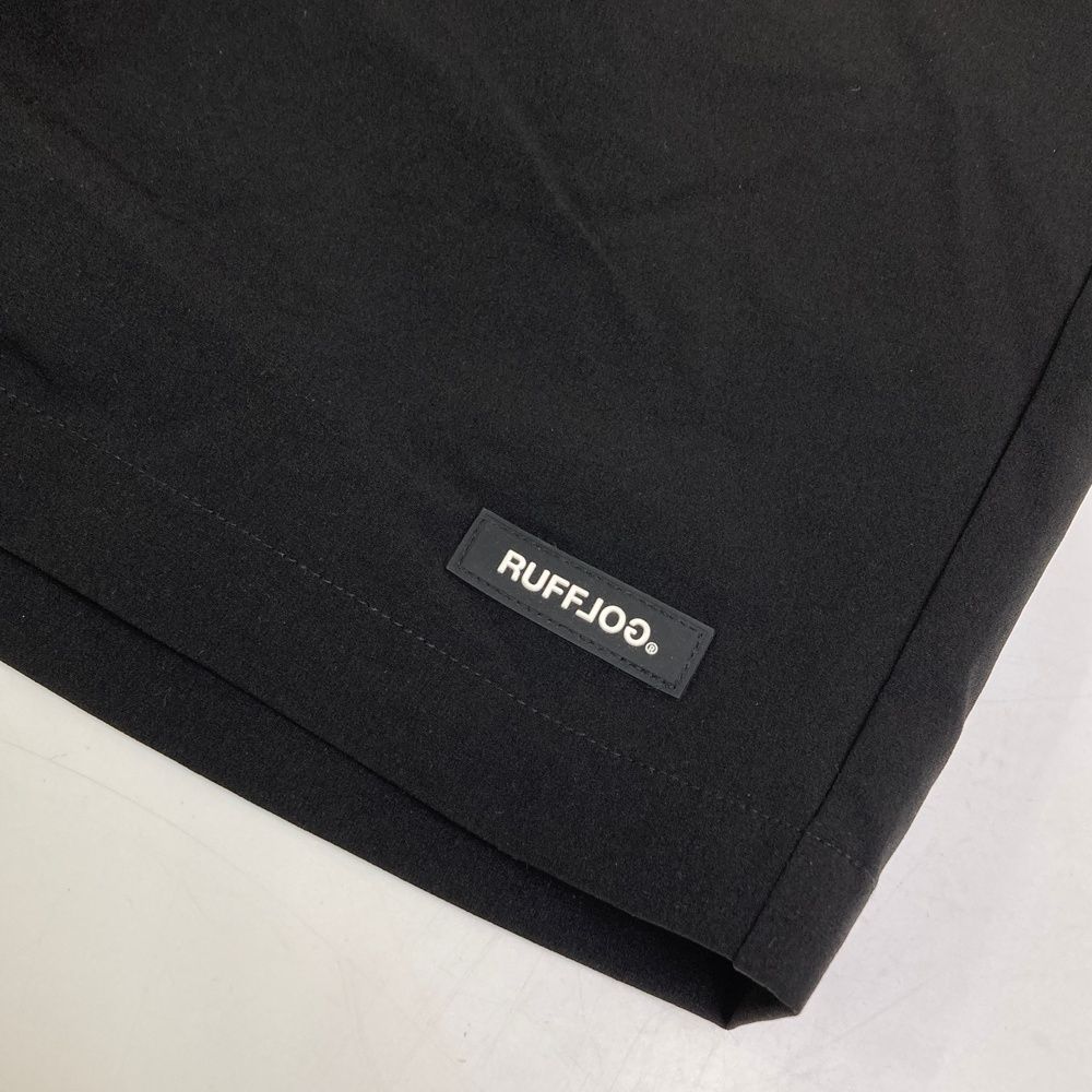 サイズ：XL RUFFLOG ラフロッグ ストレッチハーフパンツ ブラック系