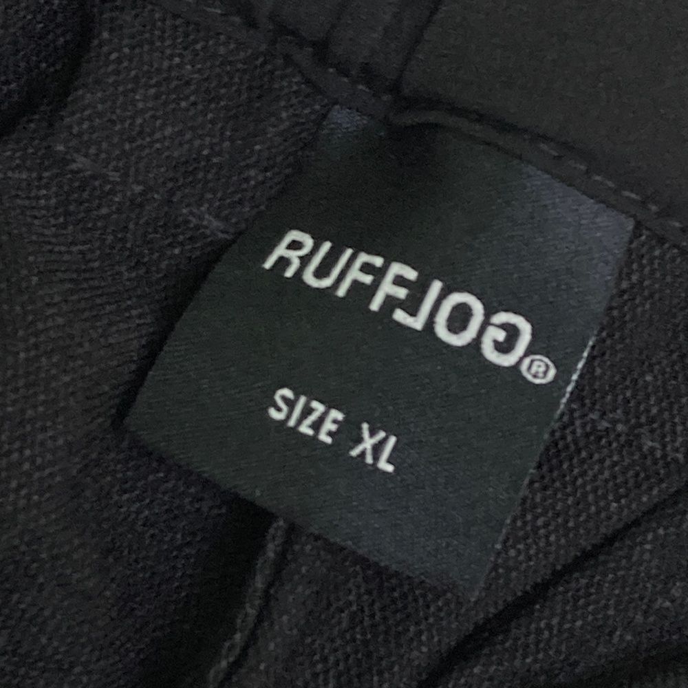 サイズ：XL RUFFLOG ラフロッグ ストレッチハーフパンツ ブラック系