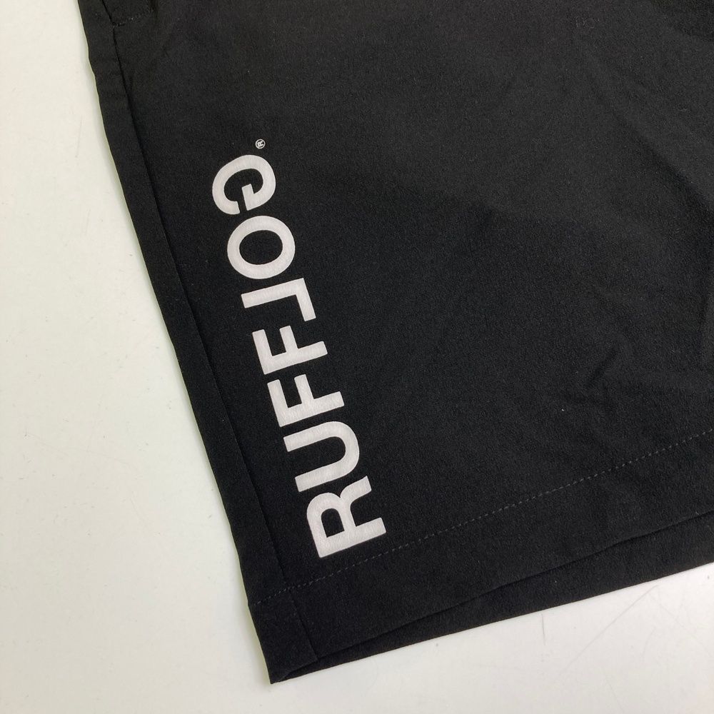 サイズ：XL RUFFLOG ラフロッグ ストレッチハーフパンツ ブラック系