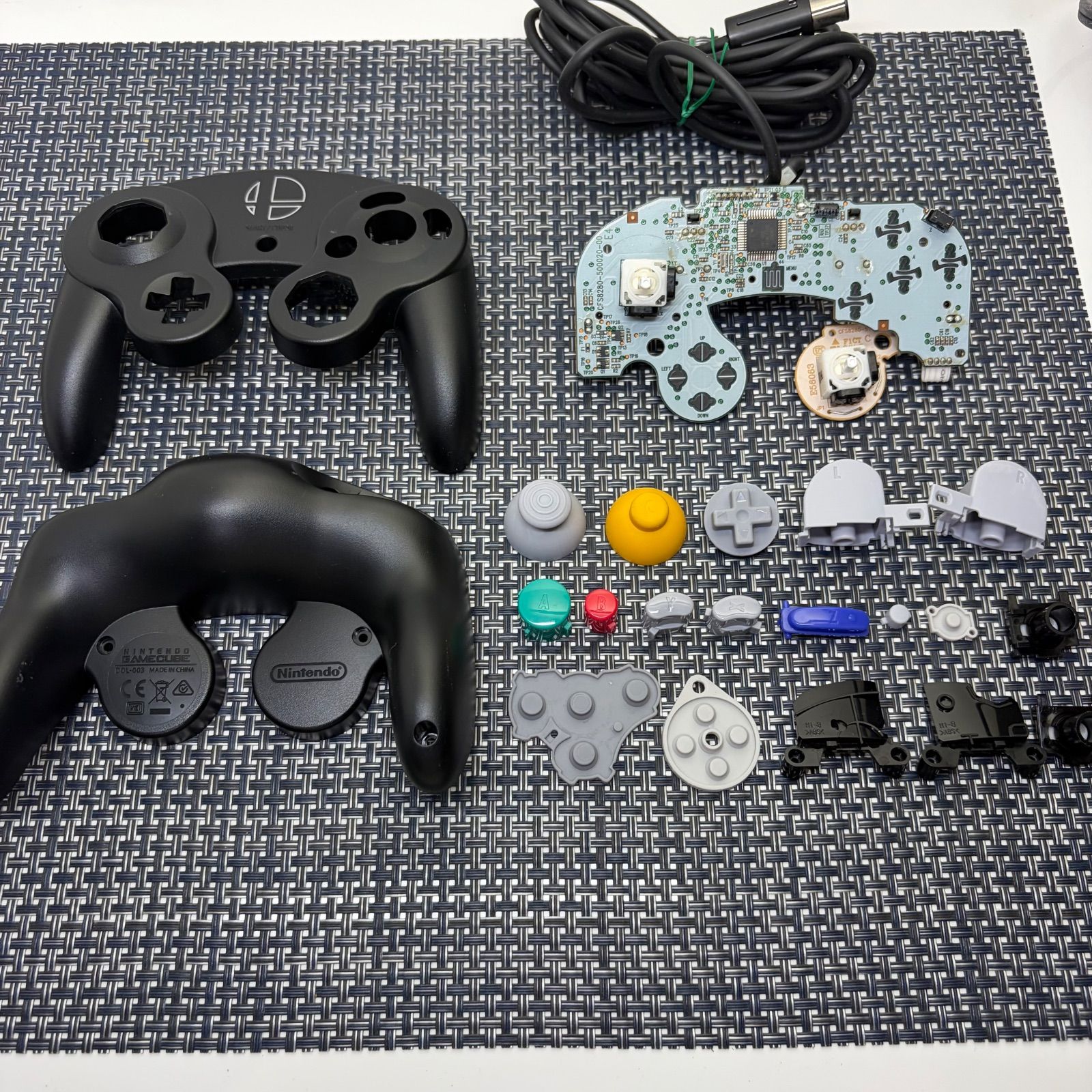 フルメンテナンス】GC ゲームキューブコントローラー 黒色 スマブラ 