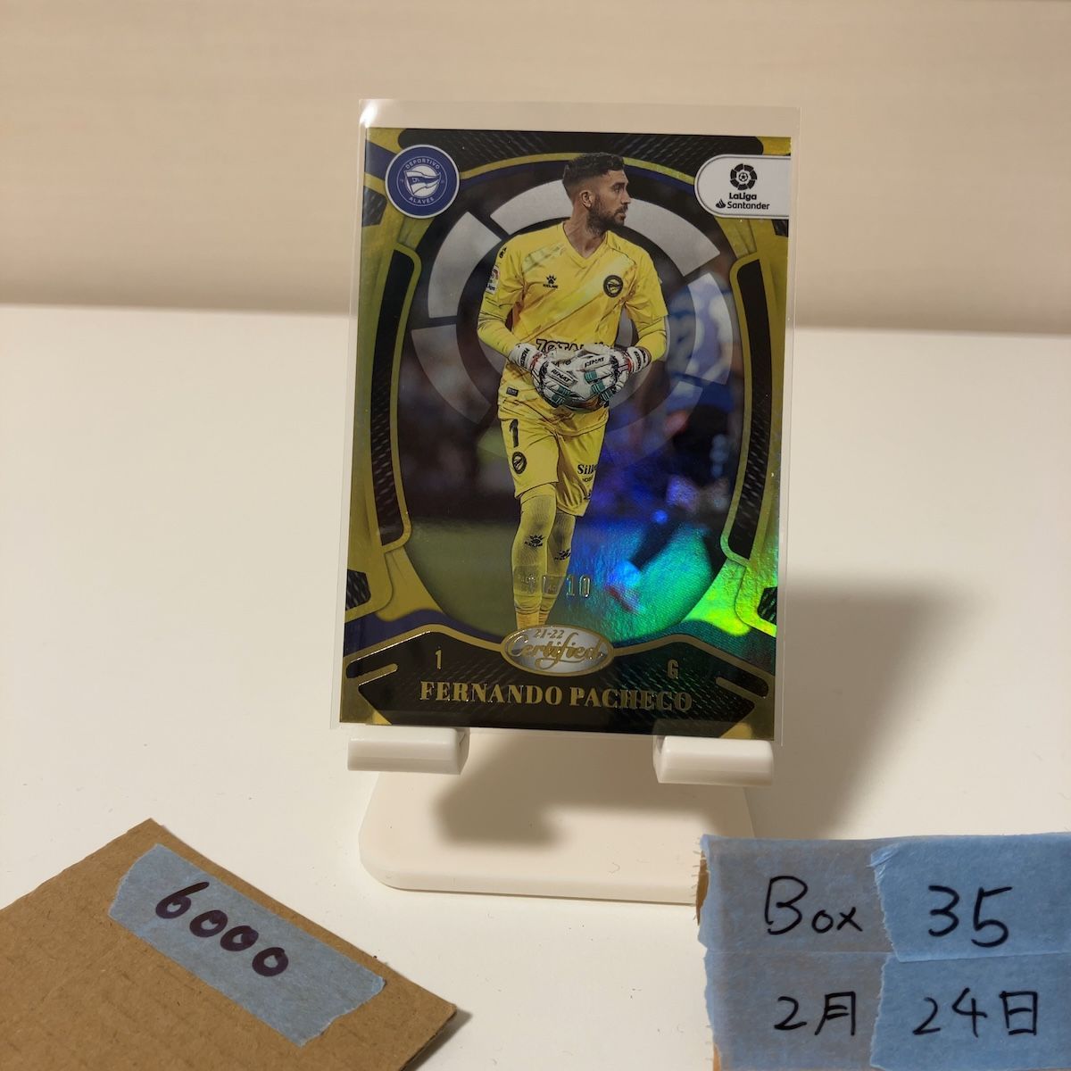 2021-22 Panini Chronicles Fernando Pacheco 10/10 Deportivo Alaves 