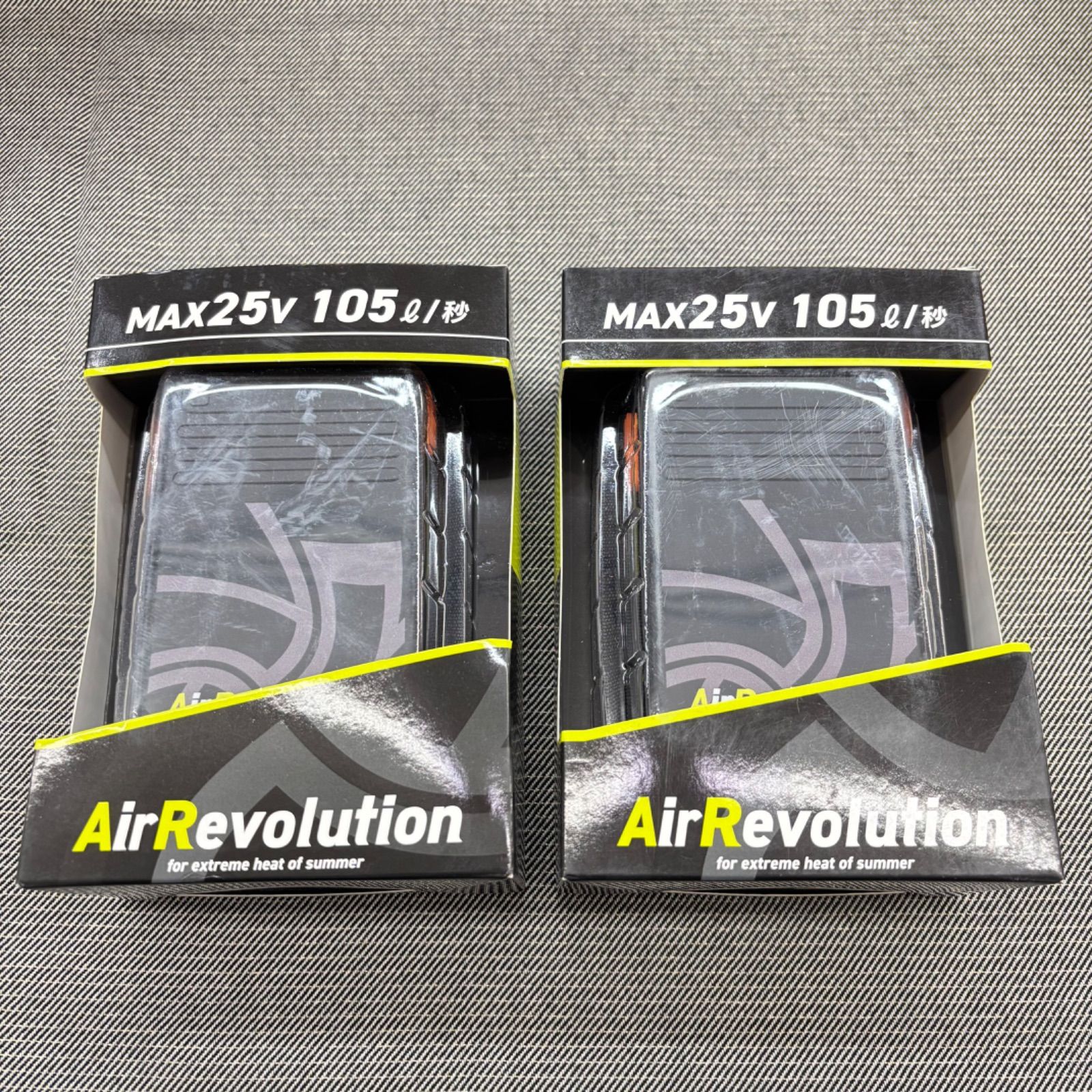 美品 KM next ケーエムネクスト Air Revolution エアレボリューション MAX 25V 105ℓ/秒 バッテリーユニット AR-527B 2個 セット