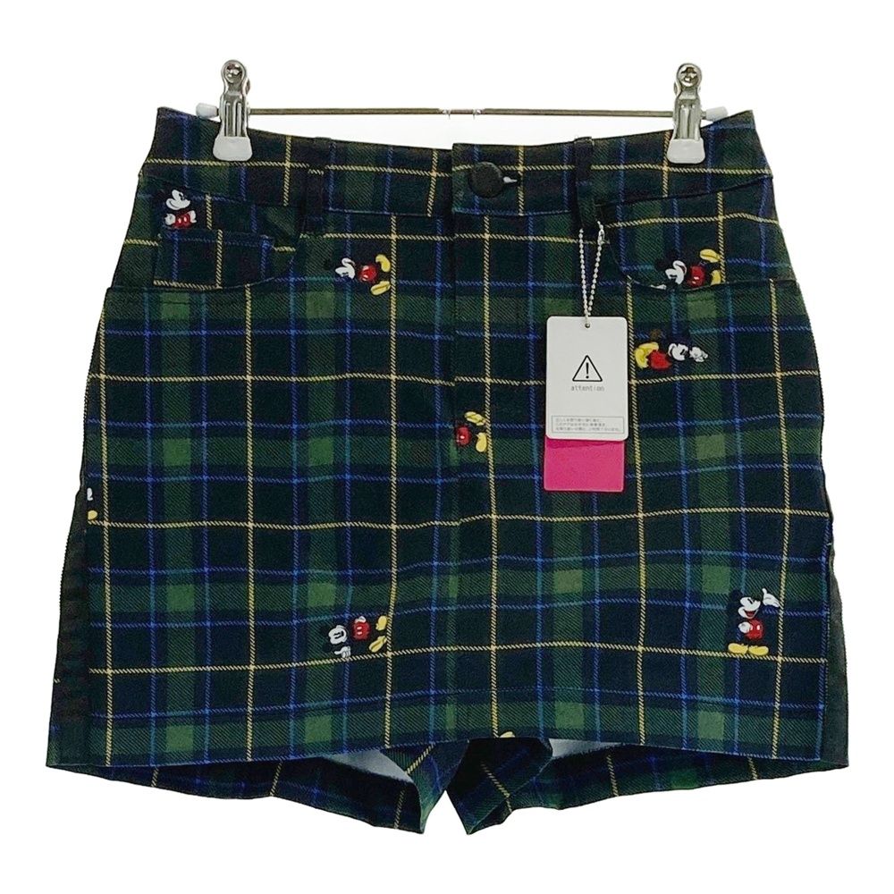 ダンスウィズドラゴン×Disney キュロットスカート グレー×白 ミッキー