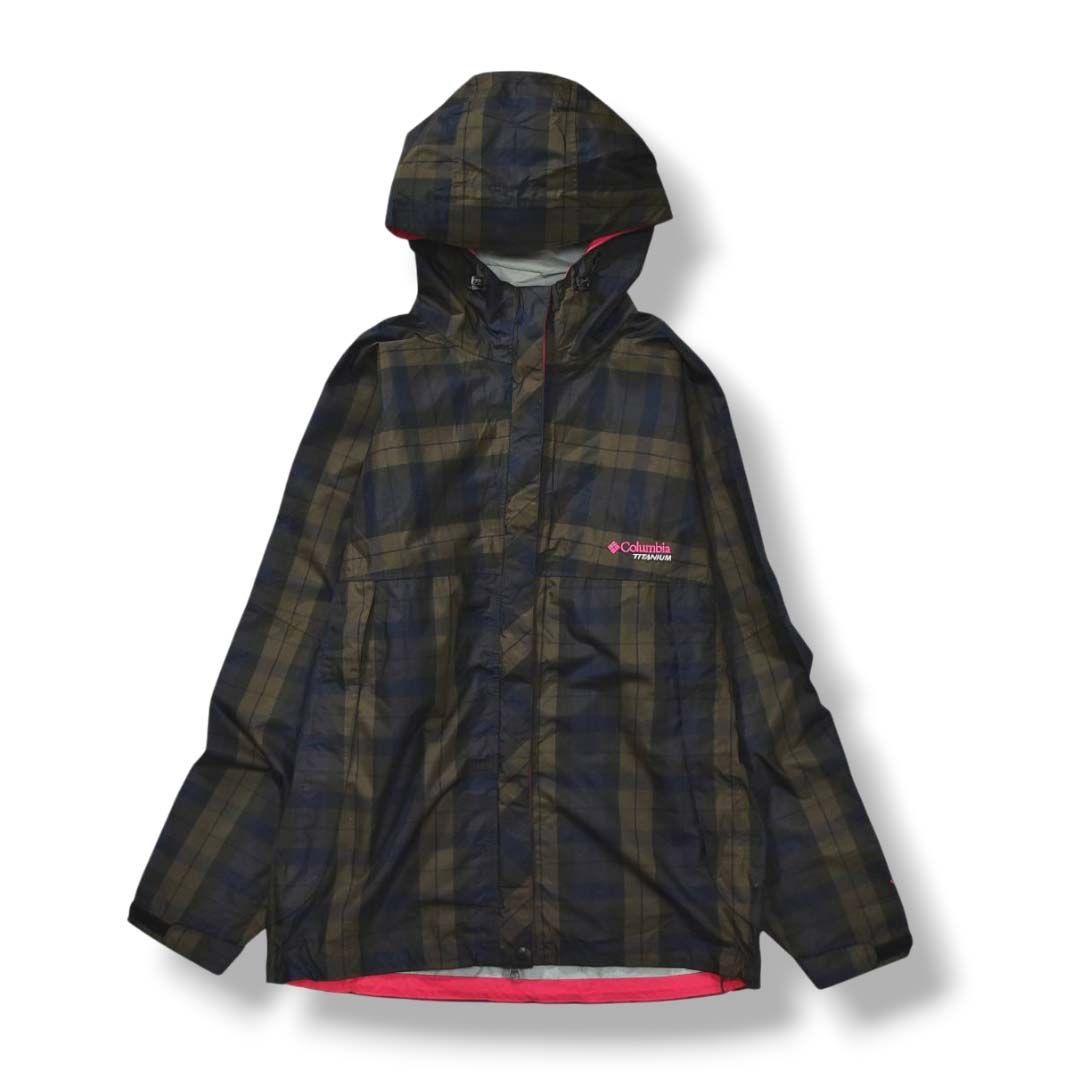 Columbia OMNI-TECH 防水ジャケット Lサイズ チェック柄 Columbia OMNI-TECH 防水ジャケット Lサイズ チェック柄 Columbia