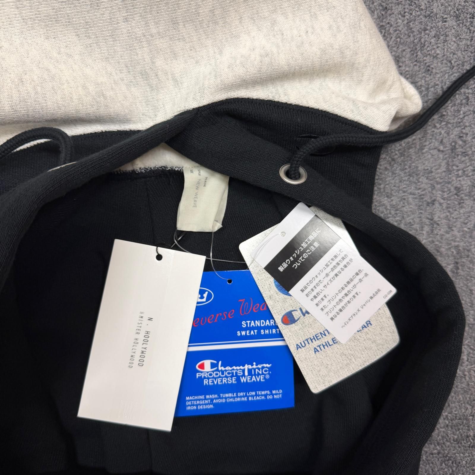 参考上代38500円 未使用 N.HOOLYWOOD × Champion 25AW PULLOVER HOODIE 