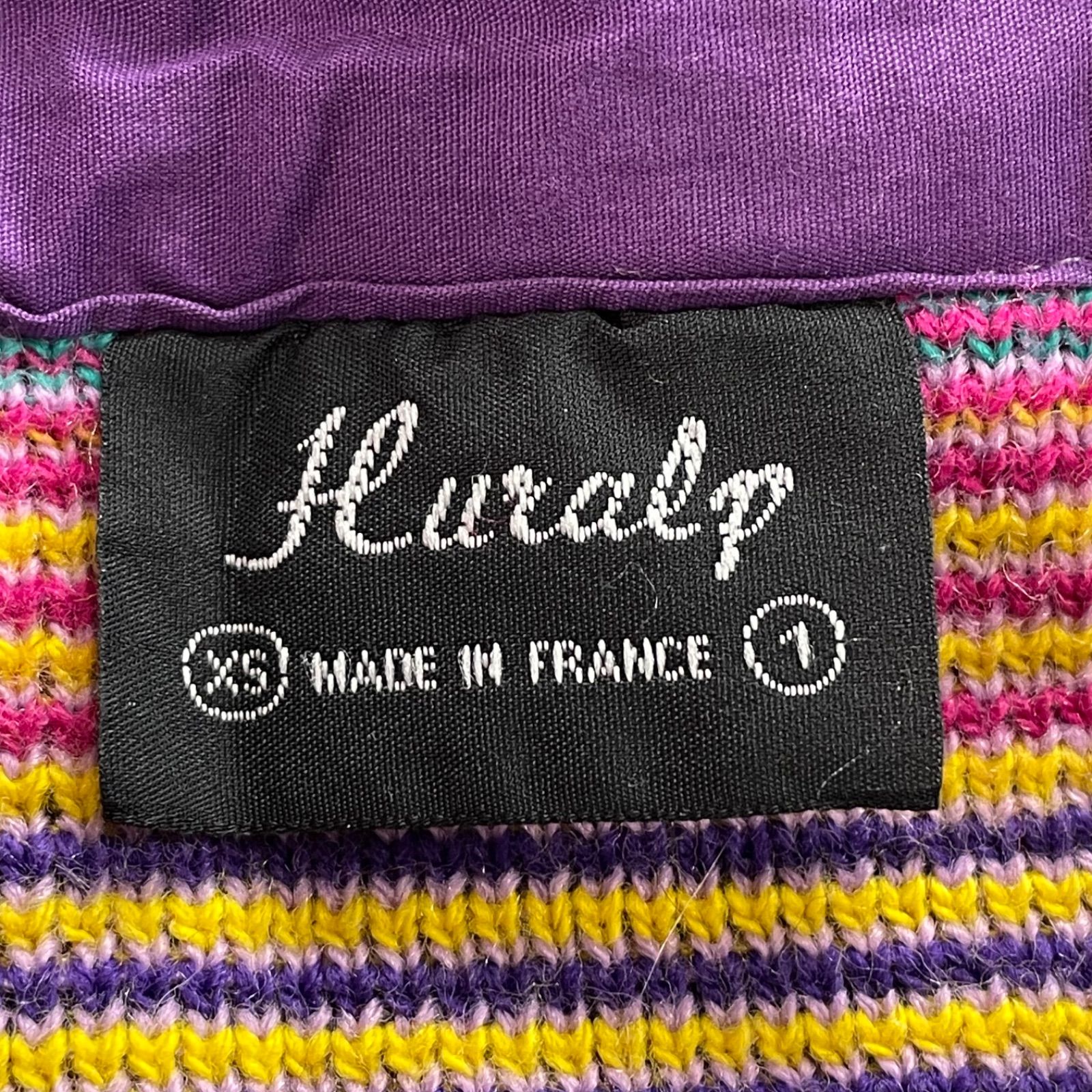 フランス製 90s Vintage Huralp ウーラルプ ハーフジップ ニット 