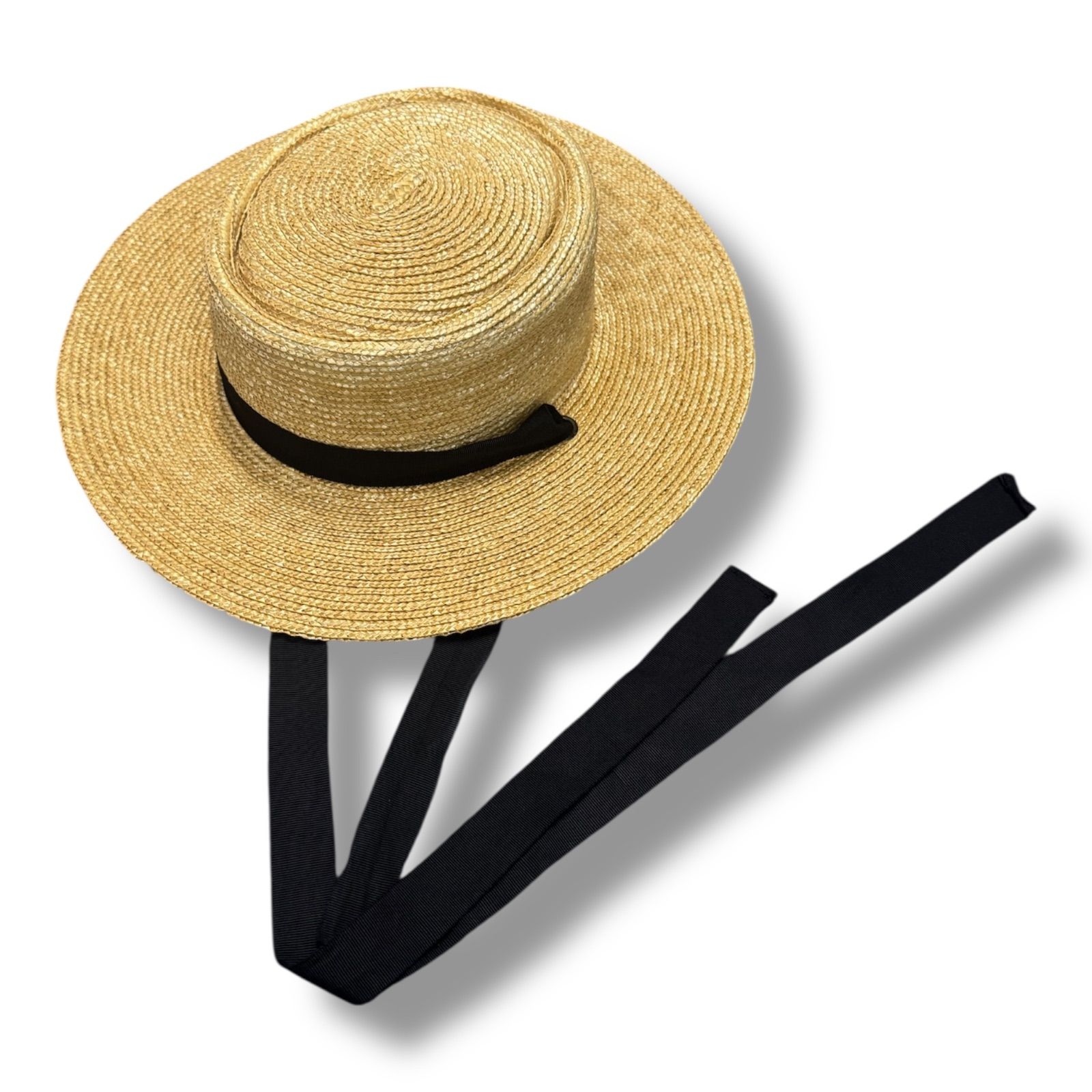 wica grocery Ribbon Hat リボンハット ストローハット 麦わら帽子 wica grocery Ribbon Hat リボンハット ストローハット 麦わら帽子