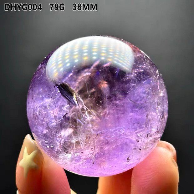  AAAAAAA級家庭円満 天然アメジスト丸玉B0310|YS|DHYG004|253C ナチュラル雑貨 置物 インテリア小物