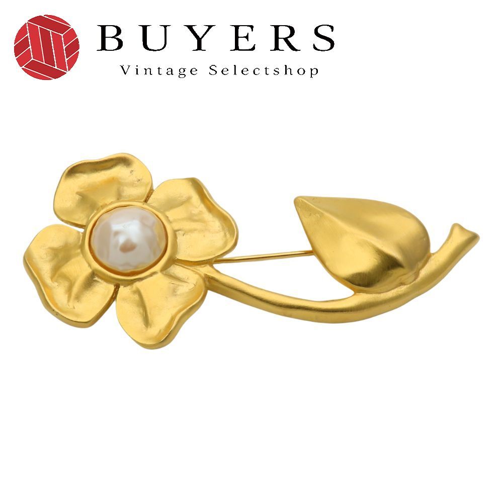 ジバンシー ブローチ フラワー メタル ゴールド アクセサリー メッキ