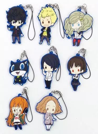 中古】ストラップ(キャラクター) 全8種セット 「ペルソナ5 ラバー 
