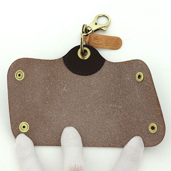 イルビゾンテ ILBISONTE レザ－キーケース 543240150/32 ブラウン【中古】Sランク イルビゾンテ ILBISONTE レザ－キーケース 543240150/32 ブラウン