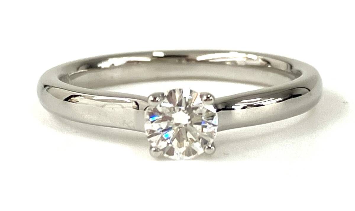 Pt900 プラチナ リング 指輪 11.5号 ＃11.5 ダイヤ0.337ct 4.10g 