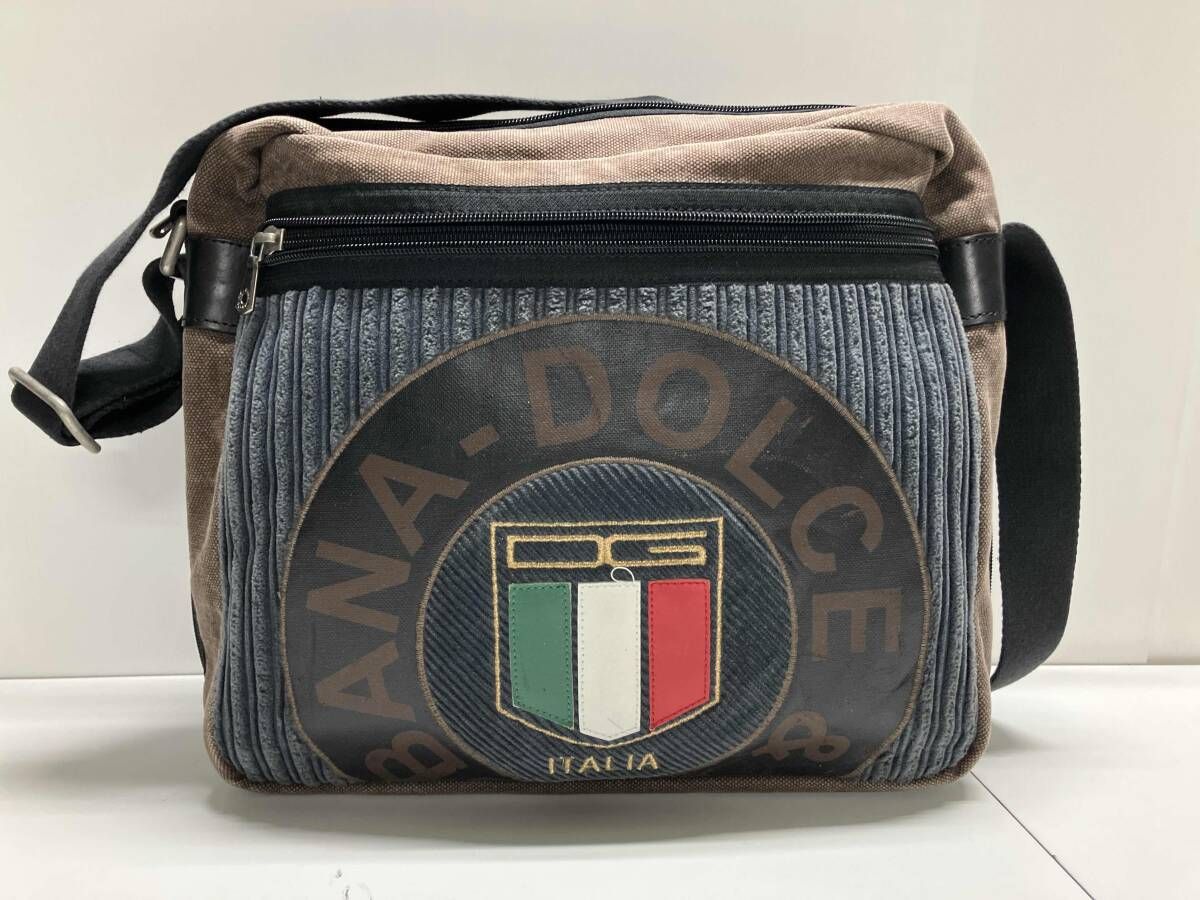 専用　ドルチェ&ガッバーナ　ショルダー バッグ　ハンドバッグ　コーデュロイ 本革 Dolce&Gabbanaドルチェ＆ガッバーナHeritage Canvas Messenger Bag