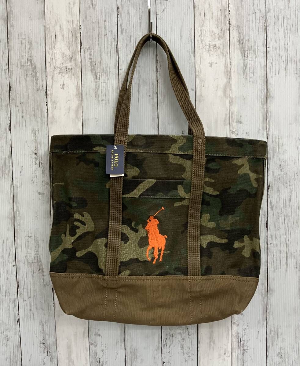 RALPH LAUREN ラルフローレン/トートバッグ/カモフラ柄/ビッグポニー