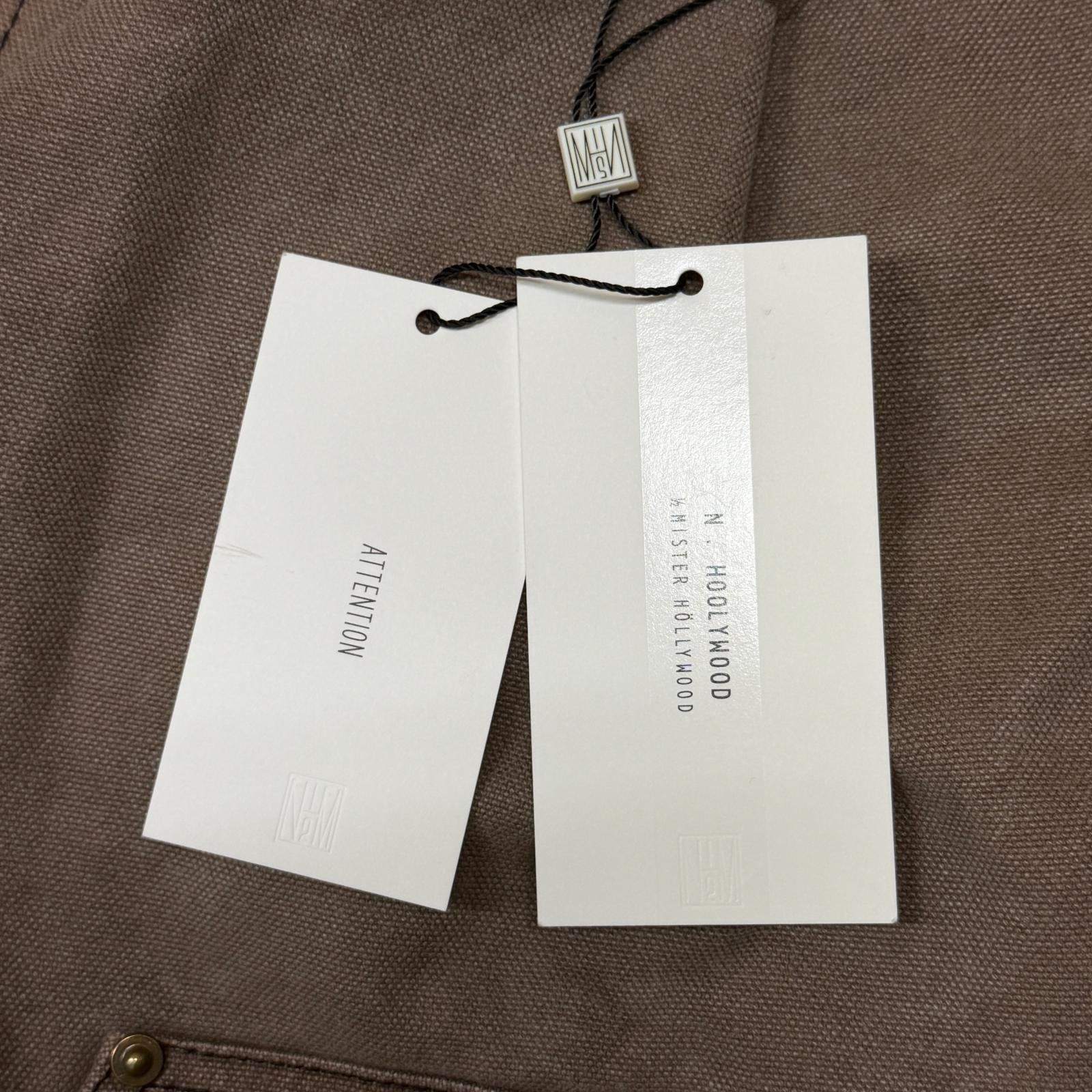参考上代52800円 未使用 N.HOOLYWOOD 25AW TUCK PANTS タックパンツ 