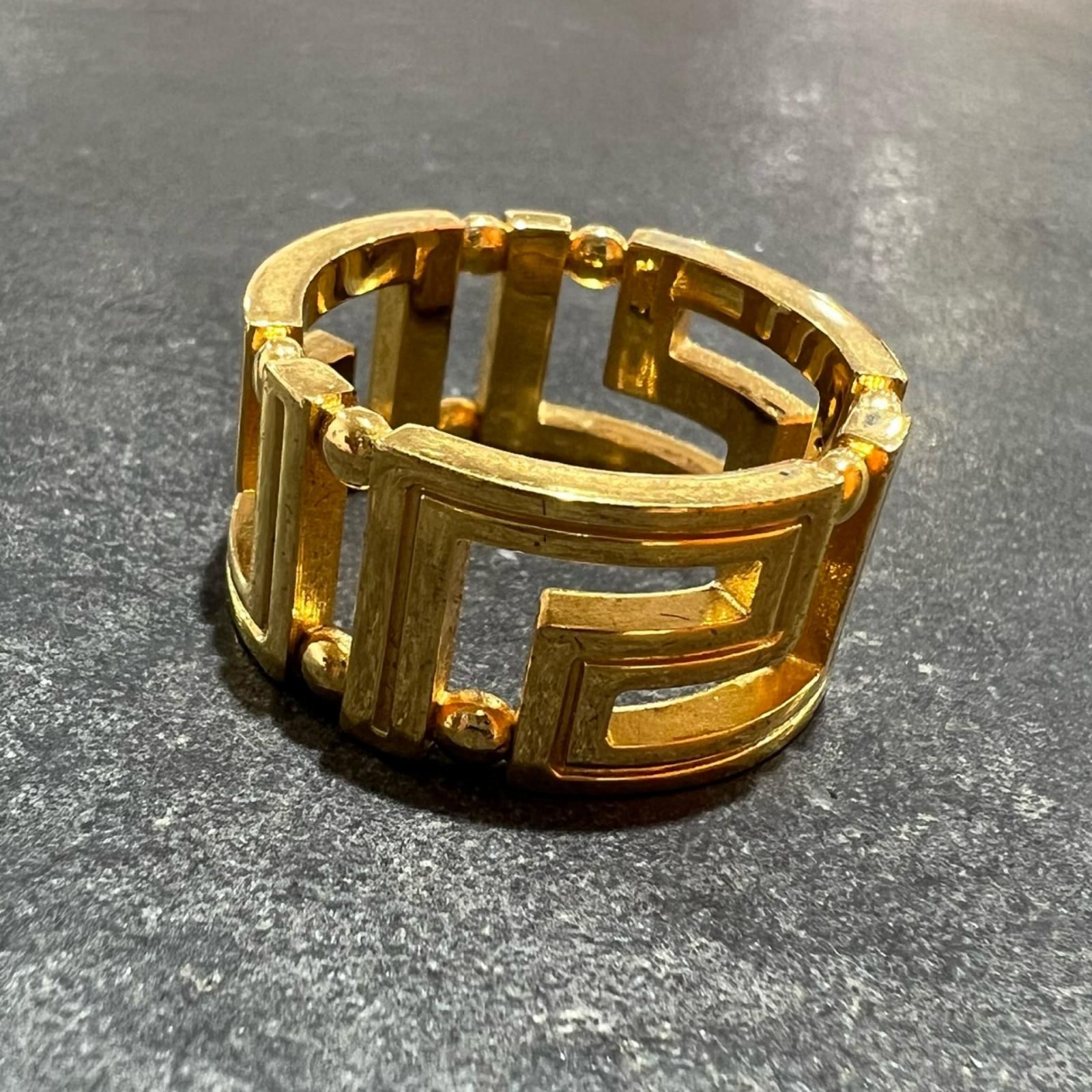 VERSACE グレカ リング ゴールド 指輪 リング ヴェルサーチ ゴールド
