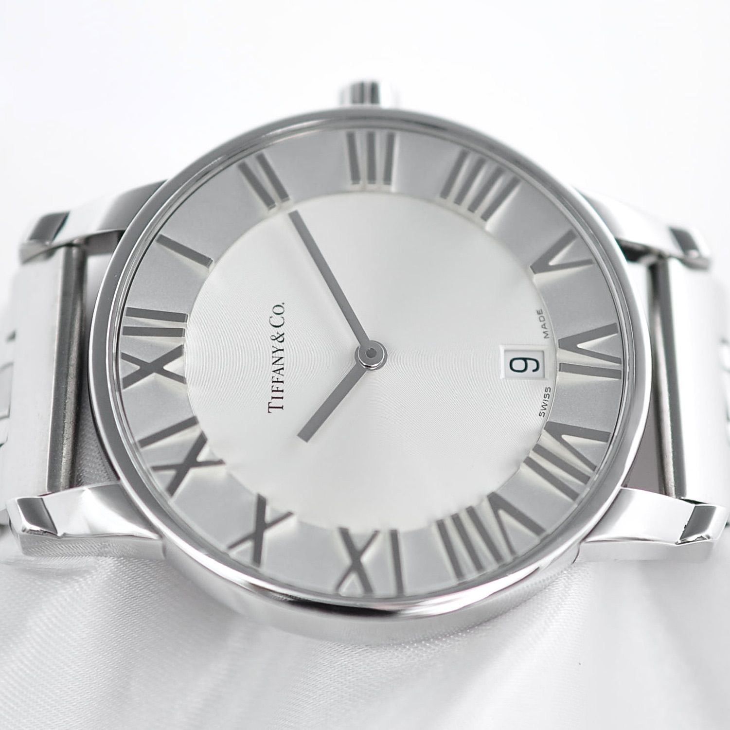 TIFFANY 新品同様 アトラス クォーツ メンズ 90262328 TIFFANY ティファニー アトラス クォーツ メンズ 90262328 W00129